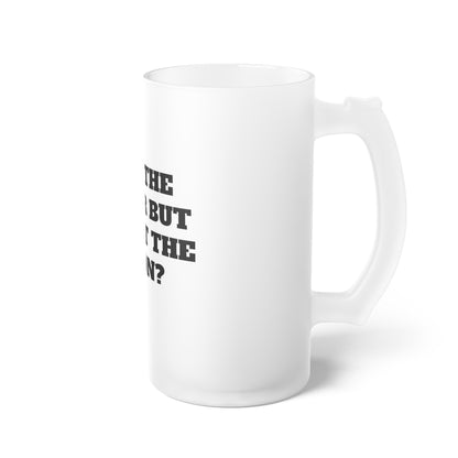 Frosted Glass Beer Mug: Unique Gift for Beer Lovers, Fun Party Accessory, Personalized Barware, Funny Quote Mug, Beer Drinking Gift