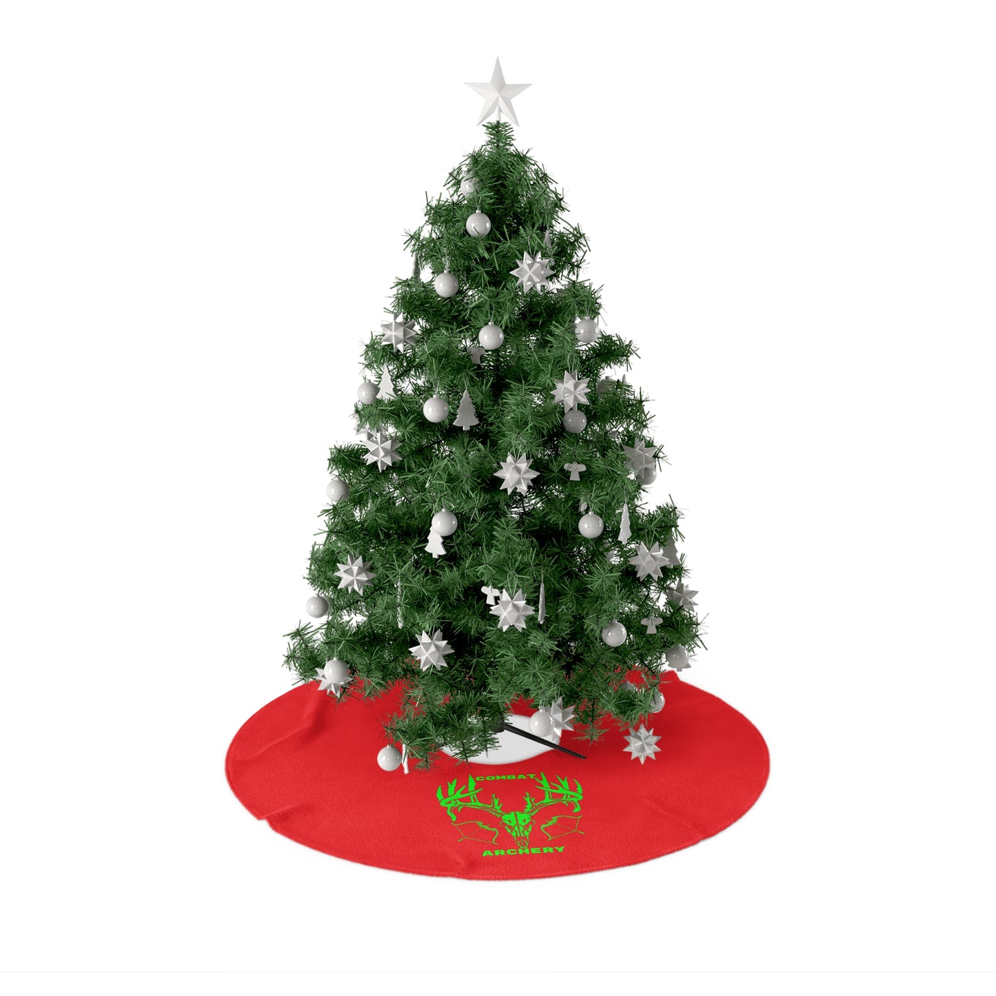 Combat Archery Christmas Tree Skirt - Festive Holiday Decor for Archery Enthusiasts