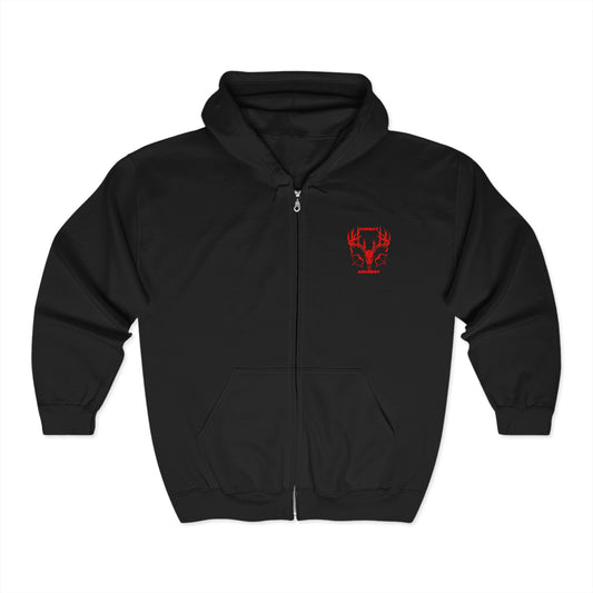 Unisex Combat Archery Full Zip Hoodie - Stylish Sporty Sweatshirt for Outdoor Enthusiasts