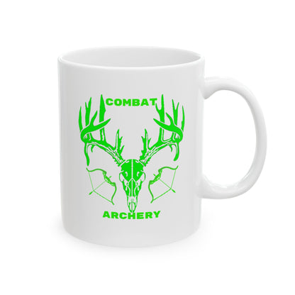 Custom Green Rack Elk Ceramic Mug - Perfect for Nature Lovers