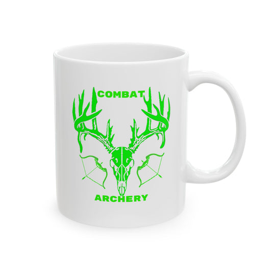 Custom Green Rack Elk Ceramic Mug - Perfect for Nature Lovers