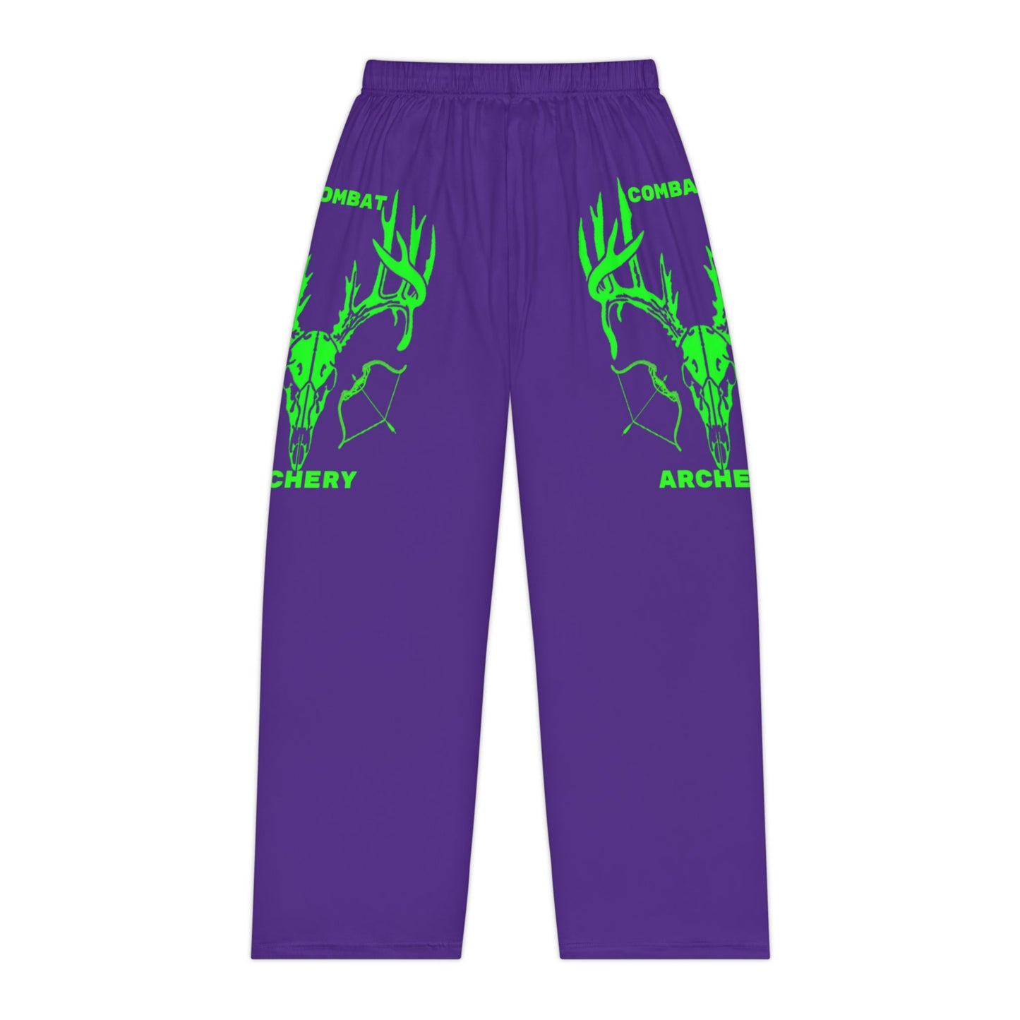 Cozy Women's Pajama Pants | AOP | Archery Combat Design, Sleepwear, Loungewear, Gifts for Archers, Purple Pajama Set