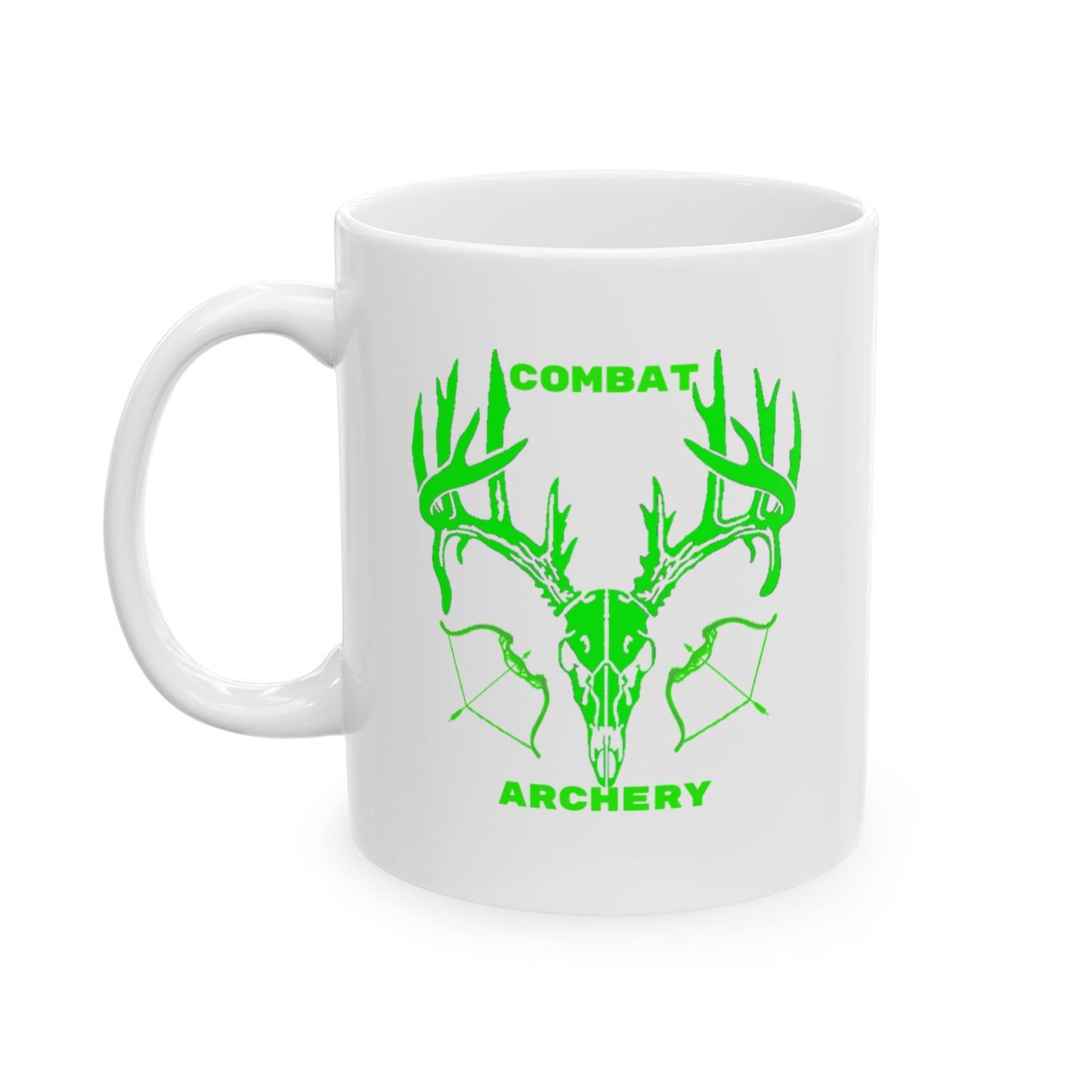 Custom Green Rack Elk Ceramic Mug - Perfect for Nature Lovers