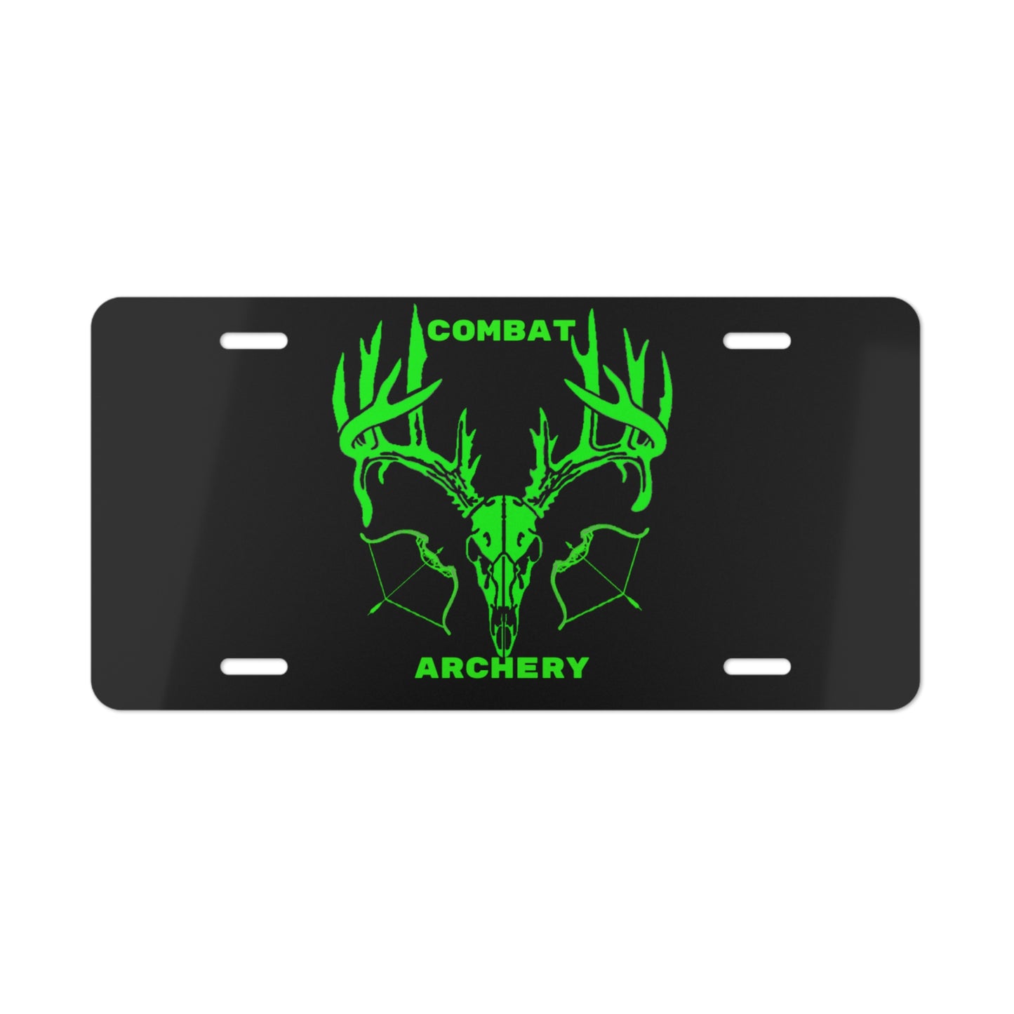 Custom Combat Archery Vanity Plate - Unique Car Accessory for Archery Enthusiasts