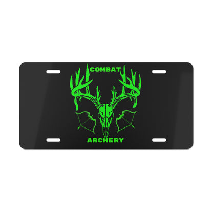 Custom Combat Archery Vanity Plate - Unique Car Accessory for Archery Enthusiasts