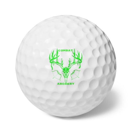 Custom Combat Archery Golf Balls - 6 Pack for Sports Enthusiasts