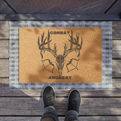 Rustic Hunting Doormat - Combat Archery Design, Outdoor Decor, Cabin Entrance Mat, Gift for Hunters, Farmhouse Welcome Rug