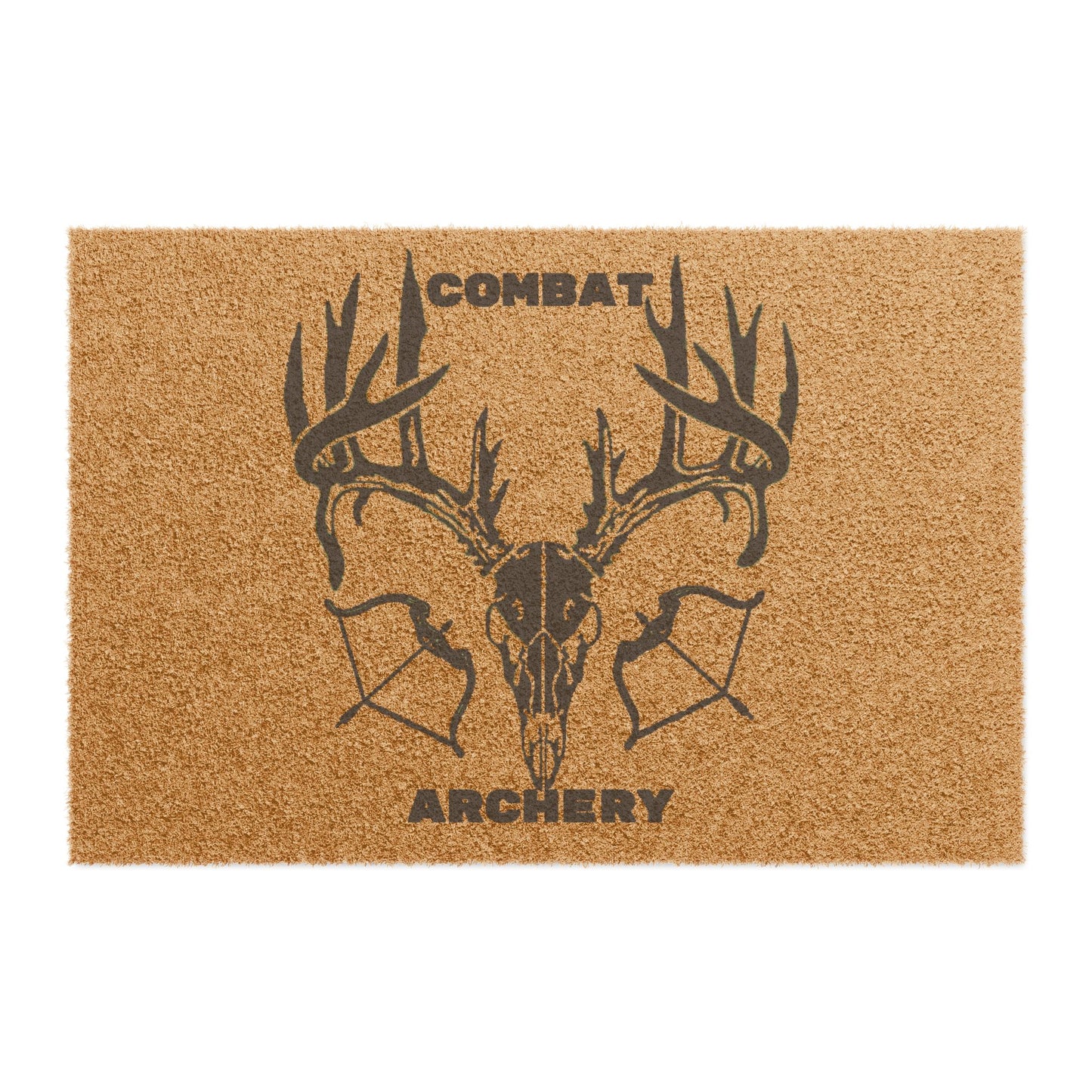 Rustic Hunting Doormat - Combat Archery Design, Outdoor Decor, Cabin Entrance Mat, Gift for Hunters, Farmhouse Welcome Rug