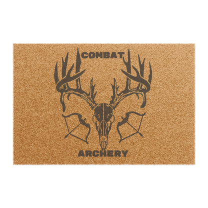 Rustic Hunting Doormat - Combat Archery Design, Outdoor Decor, Cabin Entrance Mat, Gift for Hunters, Farmhouse Welcome Rug