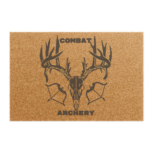 Rustic Hunting Doormat - Combat Archery Design, Outdoor Decor, Cabin Entrance Mat, Gift for Hunters, Farmhouse Welcome Rug
